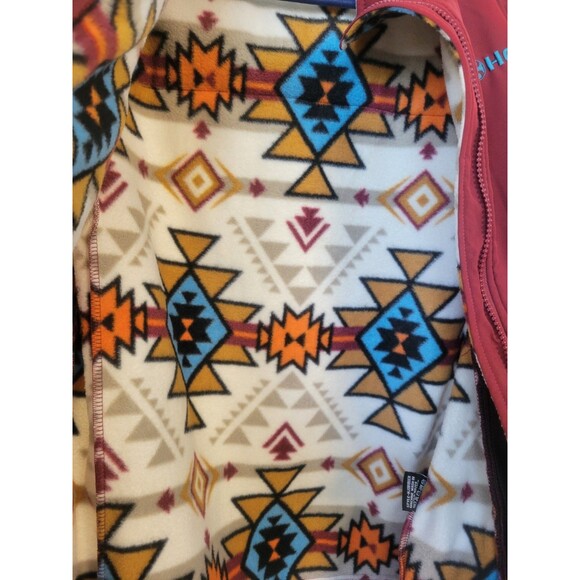 Hooey Aztec Full Zip Fleece Jacket Southwestern Rodeo Size M Style HJ081BUCR - Picture 4 of 9